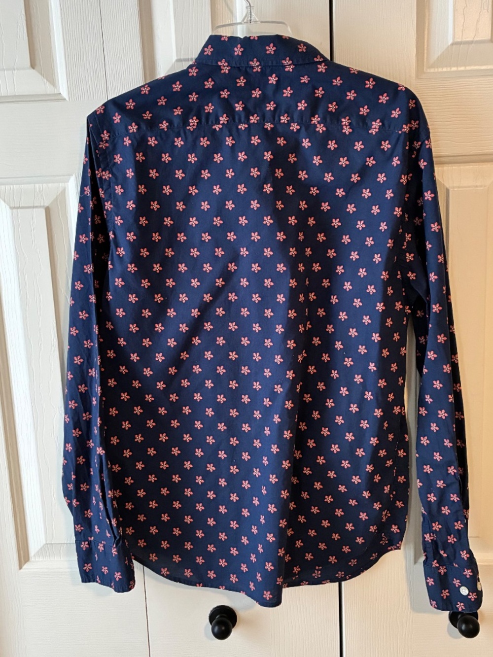 Banana Republic Slim Fit Blue Floral Button-Down Shirt - Men's M - Picture 2 of 5